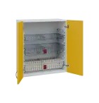 MBH - 65D2 horní skříňka boxová, 2-dveřová, 770x654x440, korpus bílý, dvířka žlutá odio